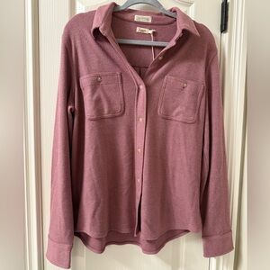 Faherty Women's The Legend Shirt - Rose Twill - Large